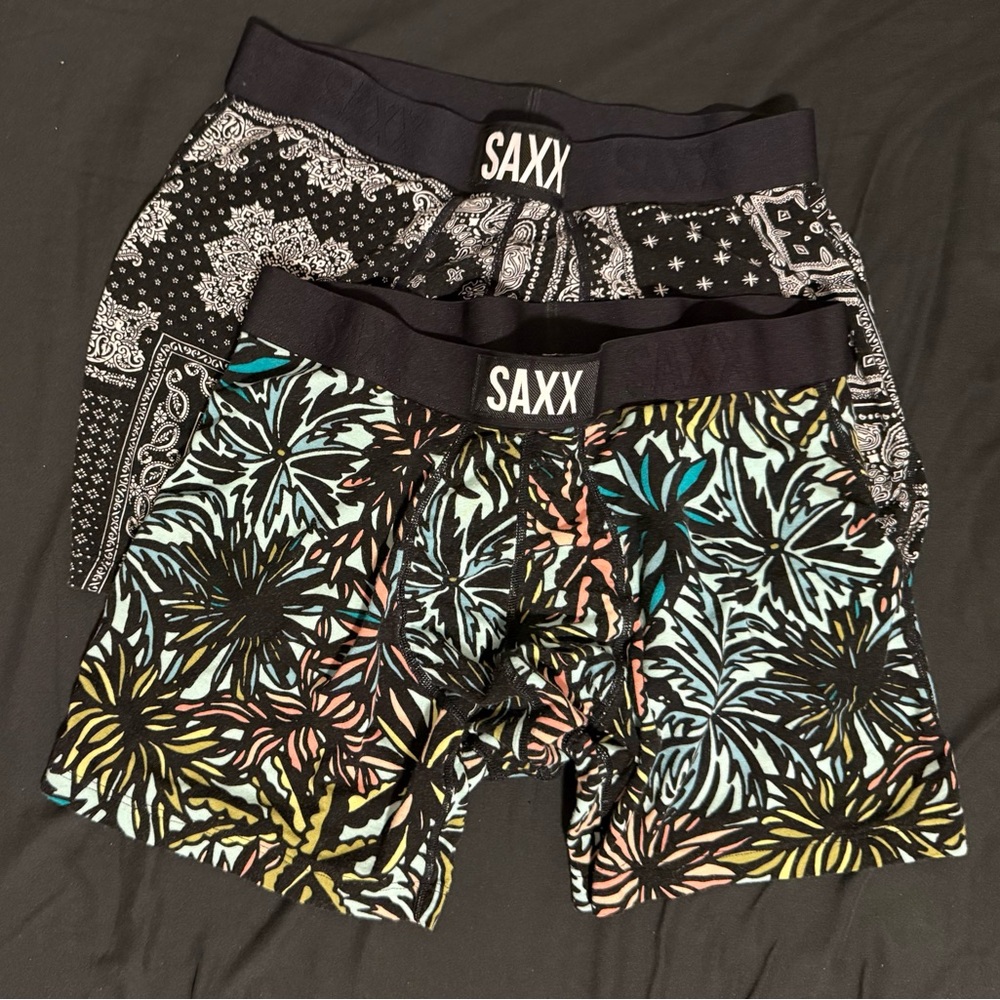 2 pairs SAXX Men’s Boxer Briefs Set pattern